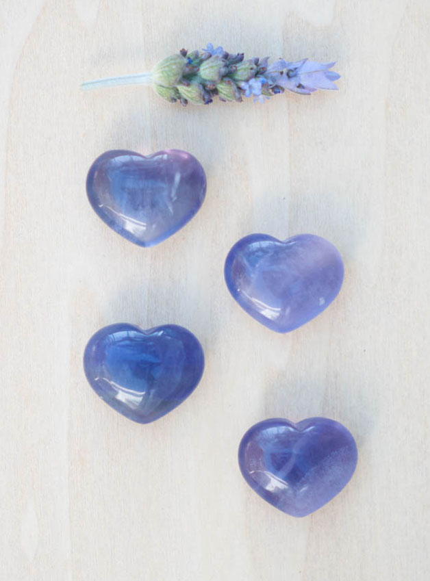 Nebula Fluorite Heart