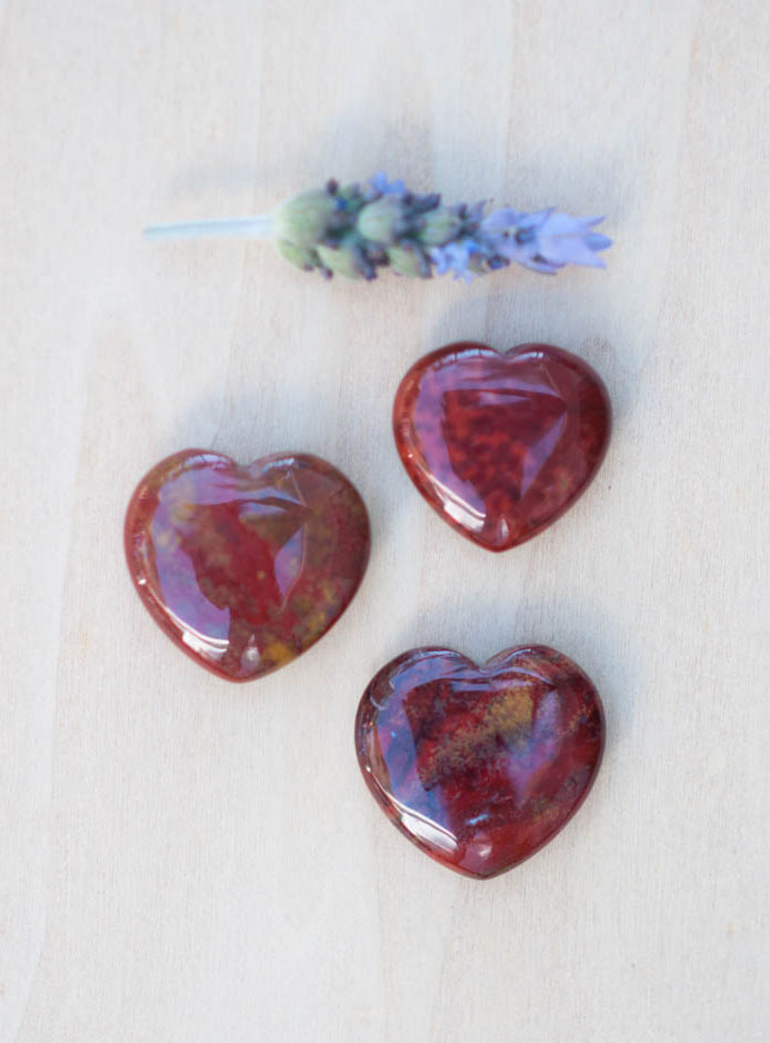 Red Jasper Heart