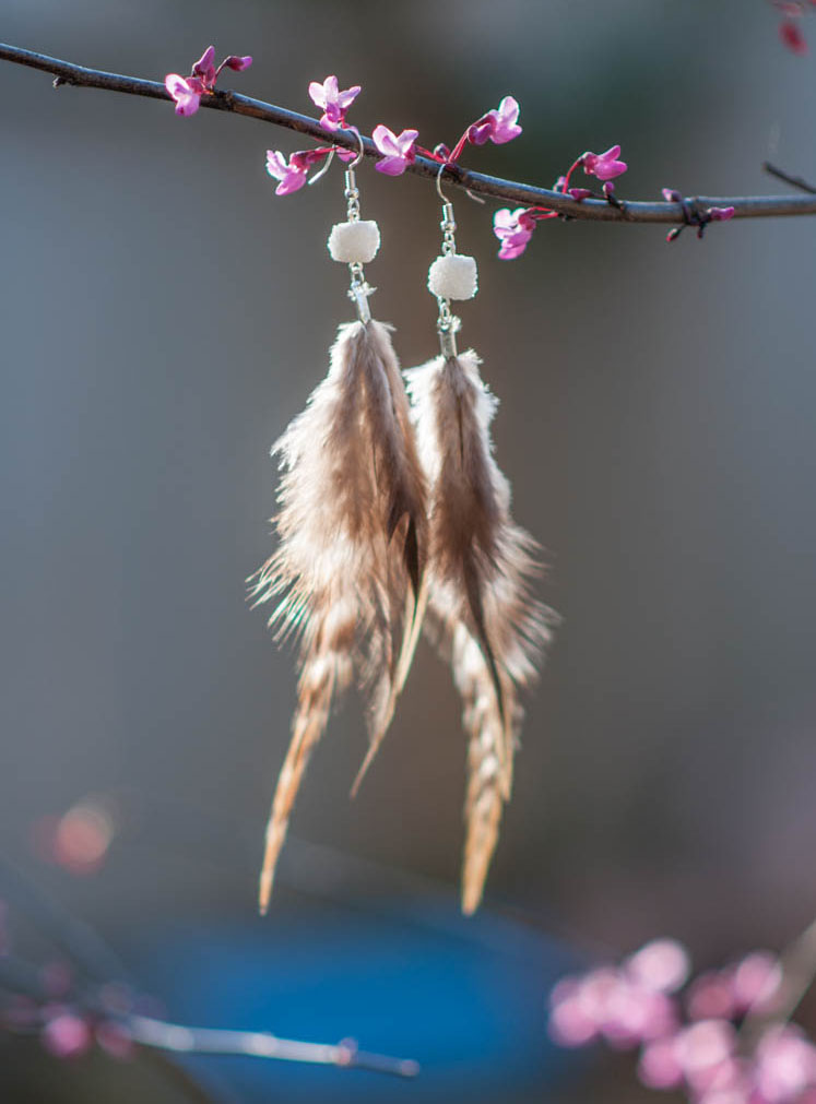 Short Feather Earrings