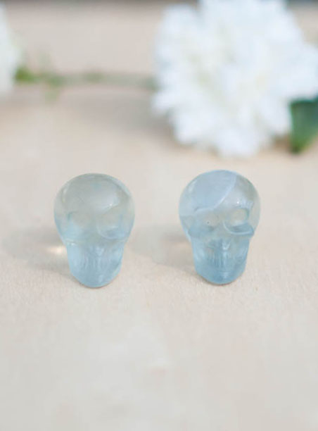 Light Green Fluorite Skull - small