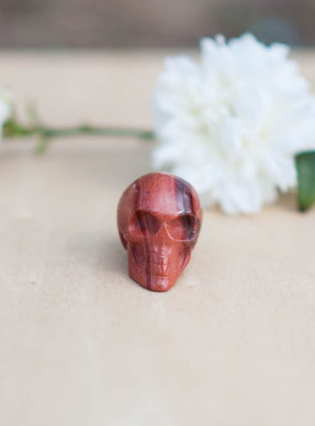 Red Jasper Skull - small