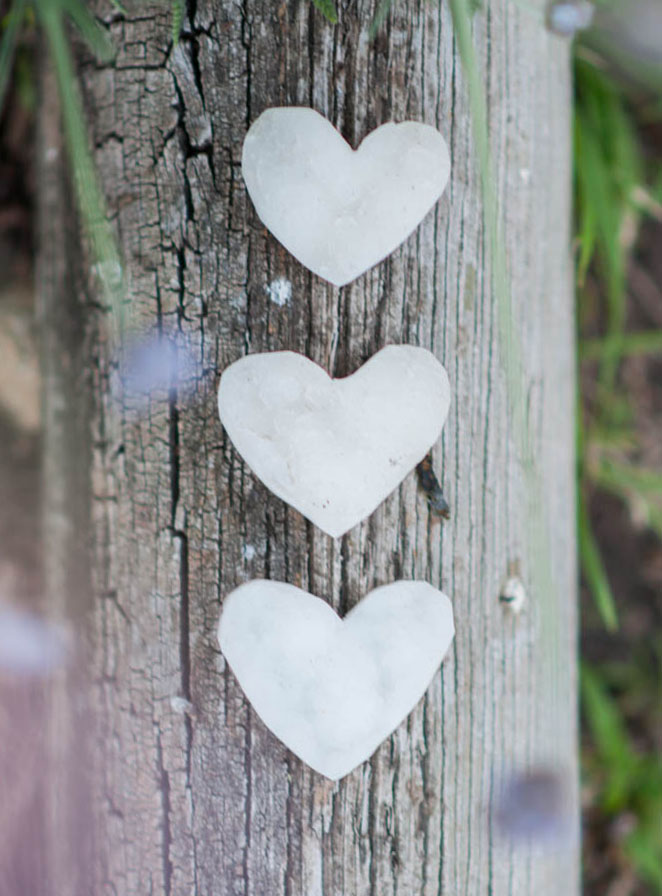 Raw Clear Quartz Heart - medium