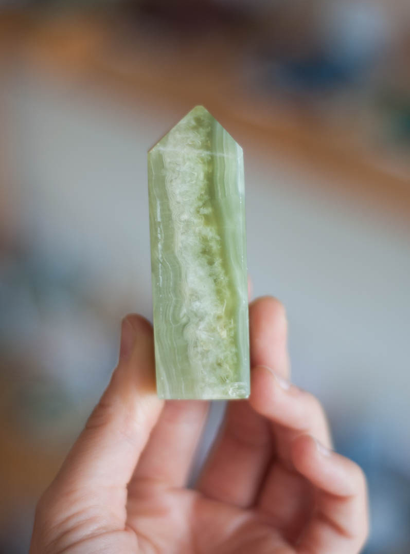 Green Calcite Tower small