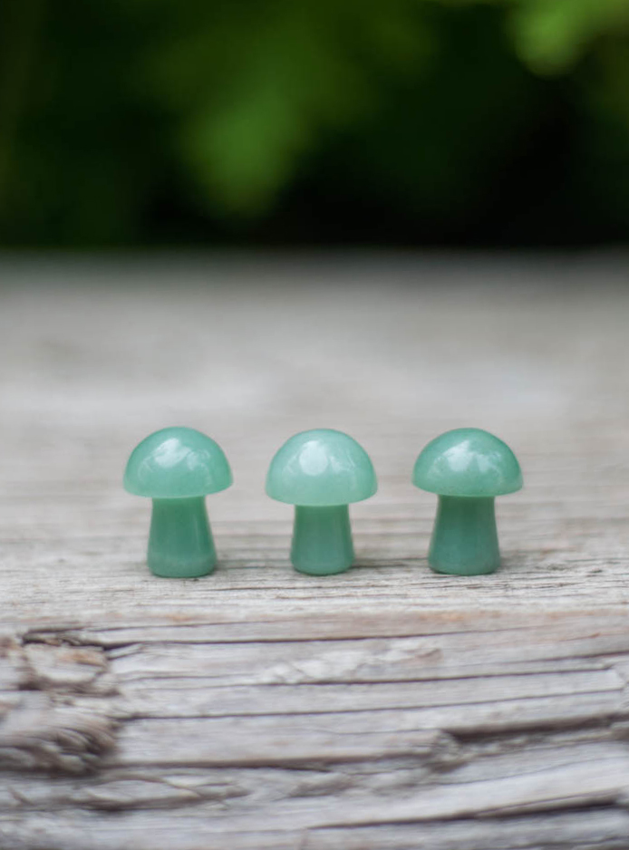 Mini Green Aventurine Mushroom