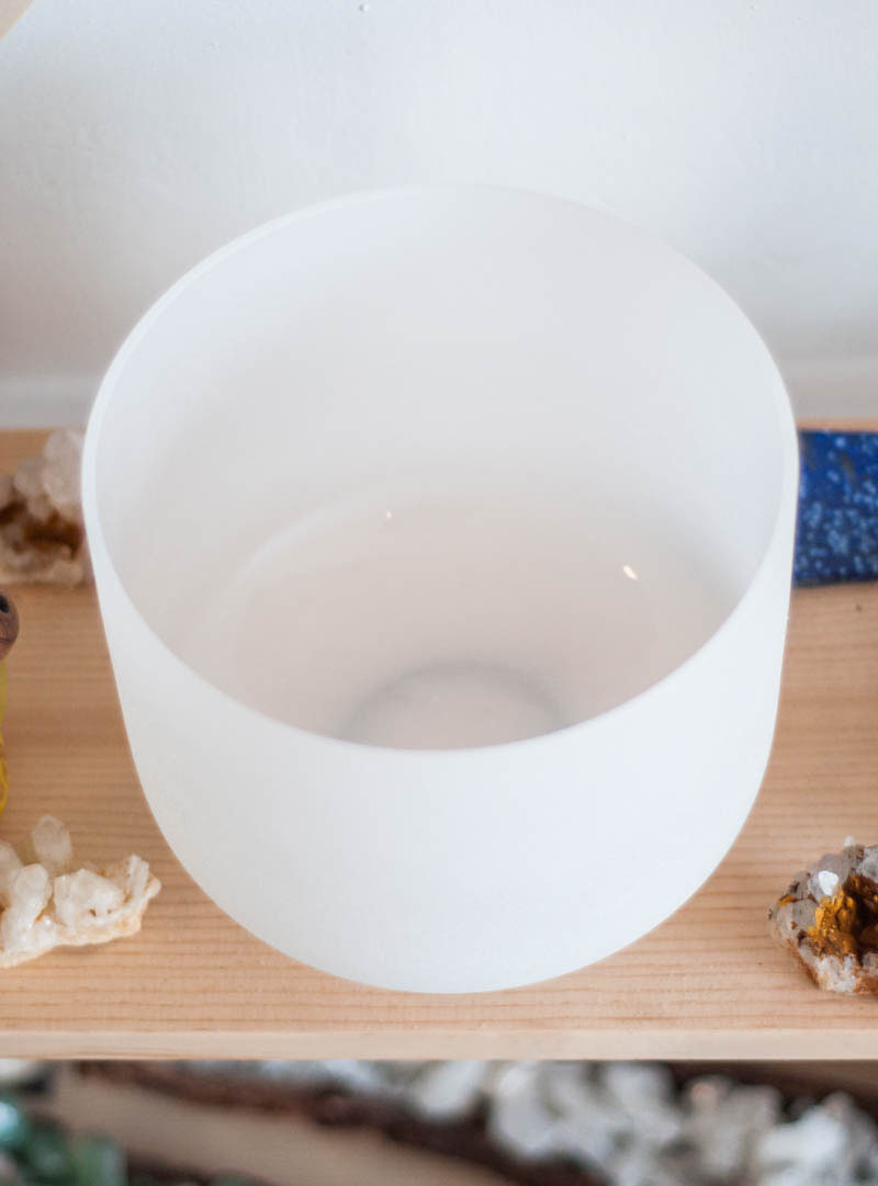 Quartz Crystal Heart Chakra Singing Bowl