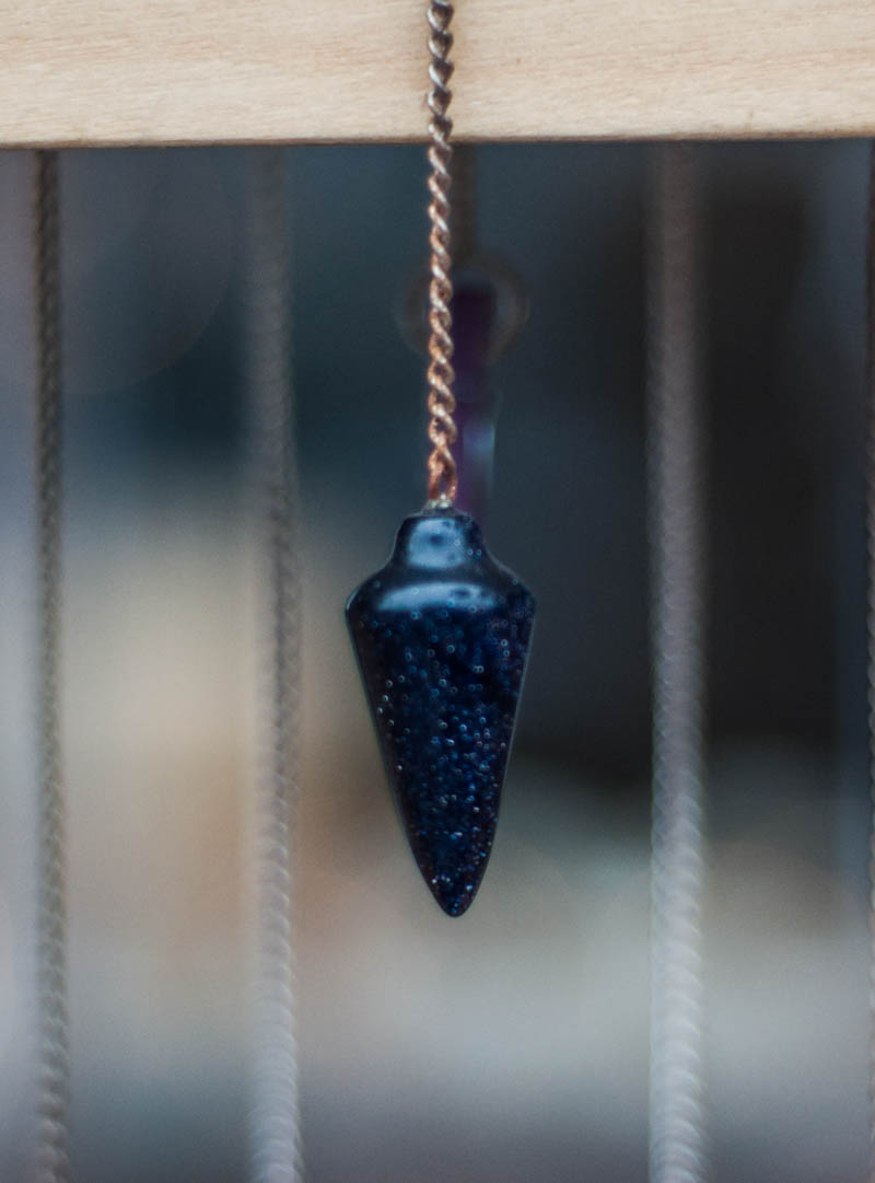 Blue Goldstone Pendulum