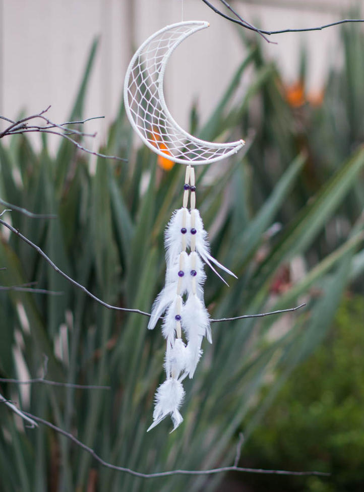 New Moon Dreamcatcher - amethyst