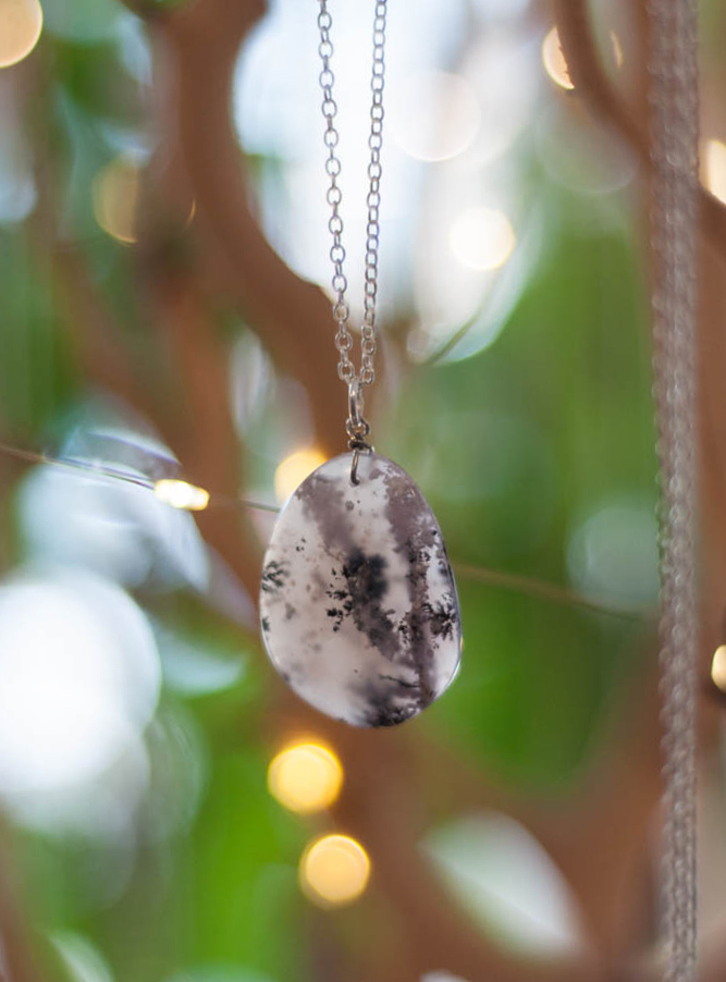 Dendritic Agate Pendant