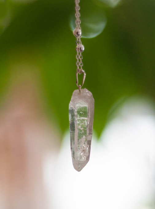 Raw Clear Quartz Pendant