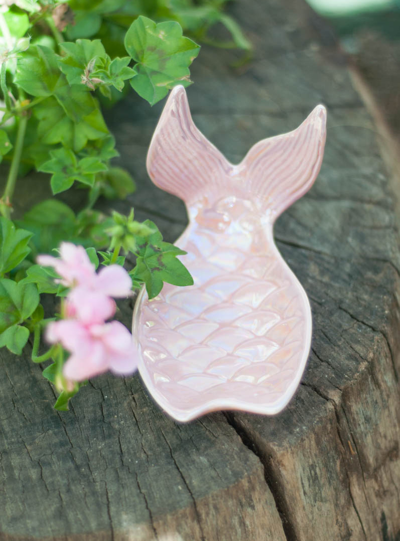 Pink Mermaid Tail Jewelry Tray