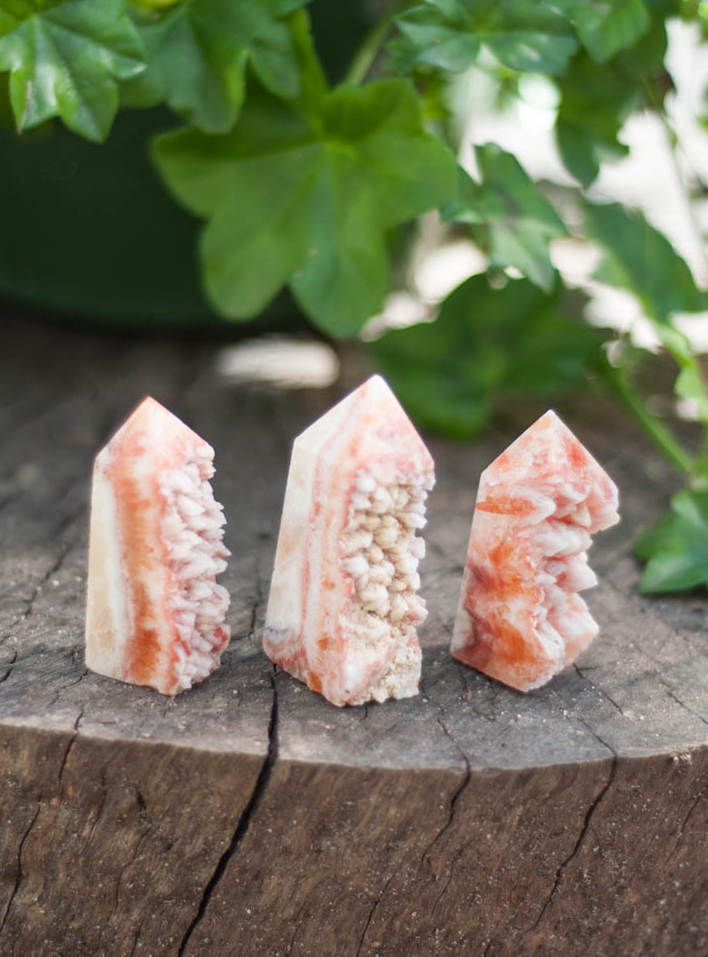 Raw Orange Calcite Tower