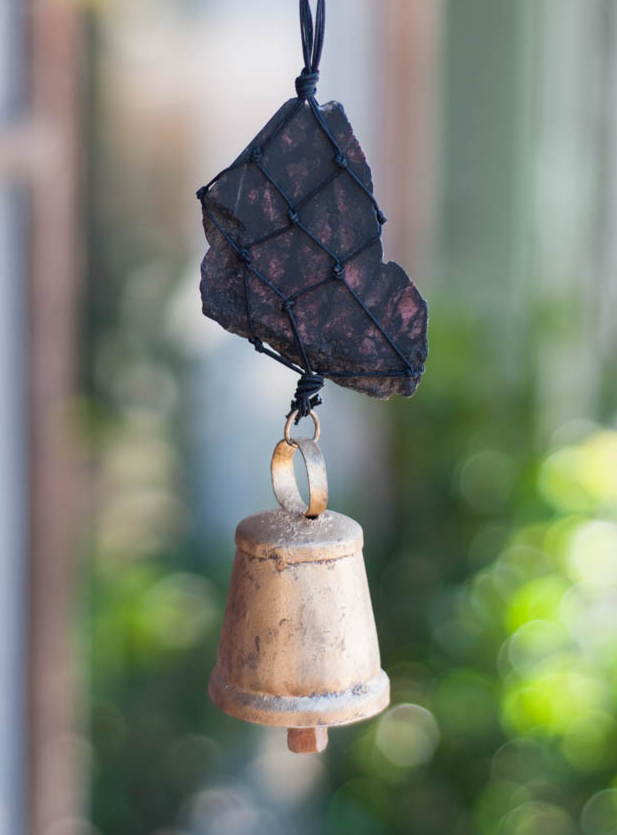 Upcycled Rhodonite Bell