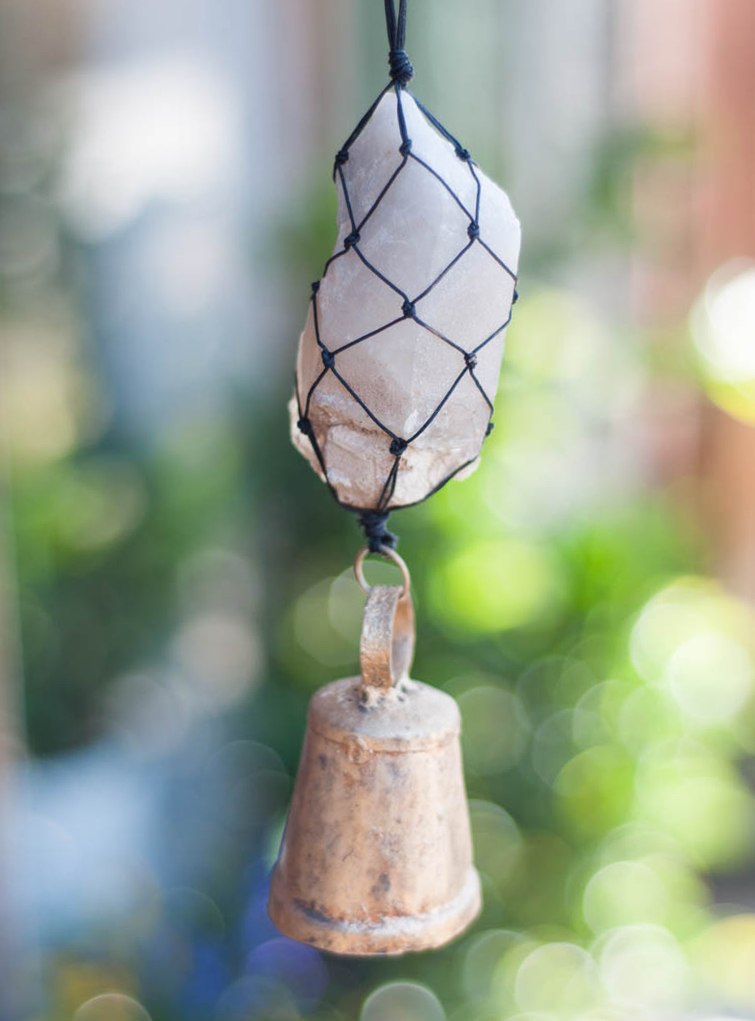 Upcycled Smoky Quartz Bell