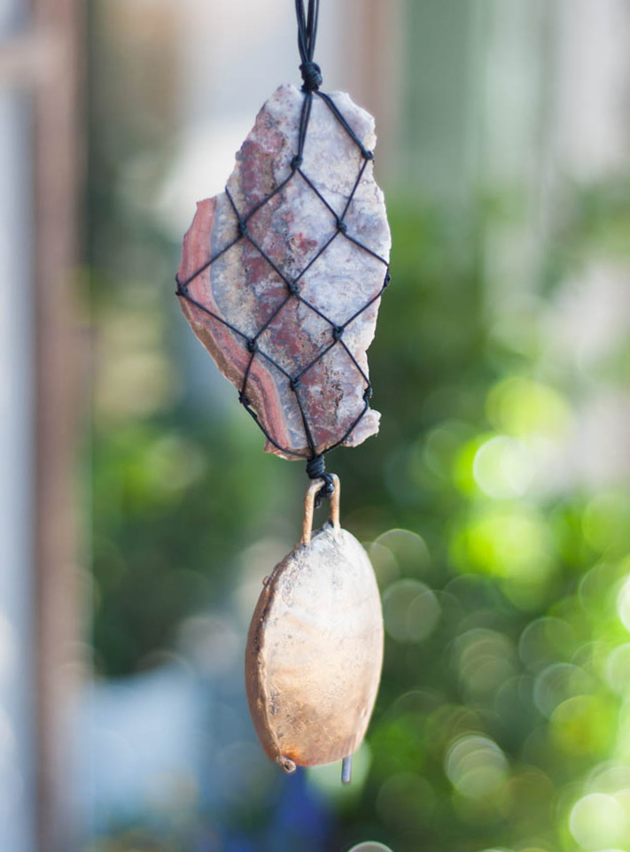 Upcycled Layered Jasper Bell