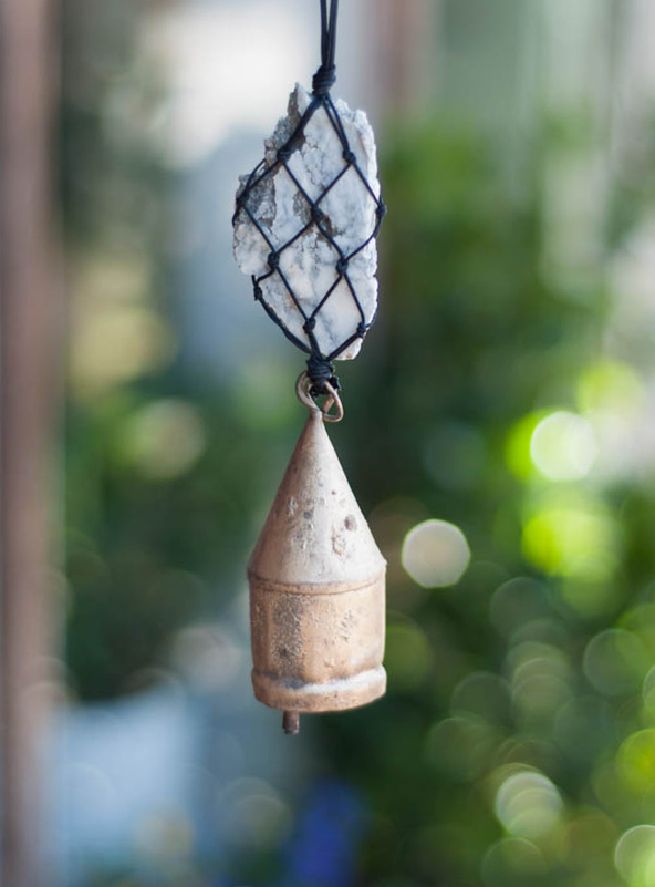 Upcycled Howlite Bell
