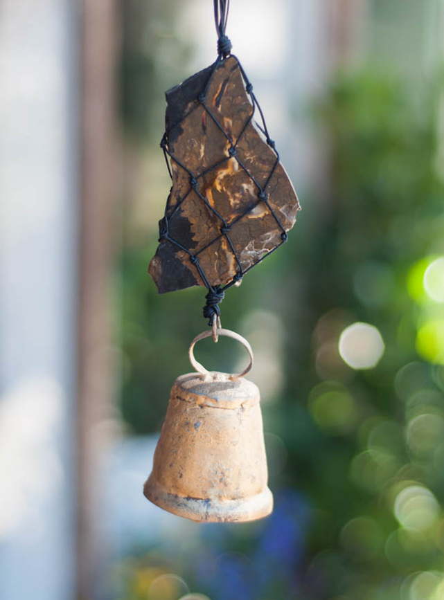 Upcycled Brown Quartz Bell