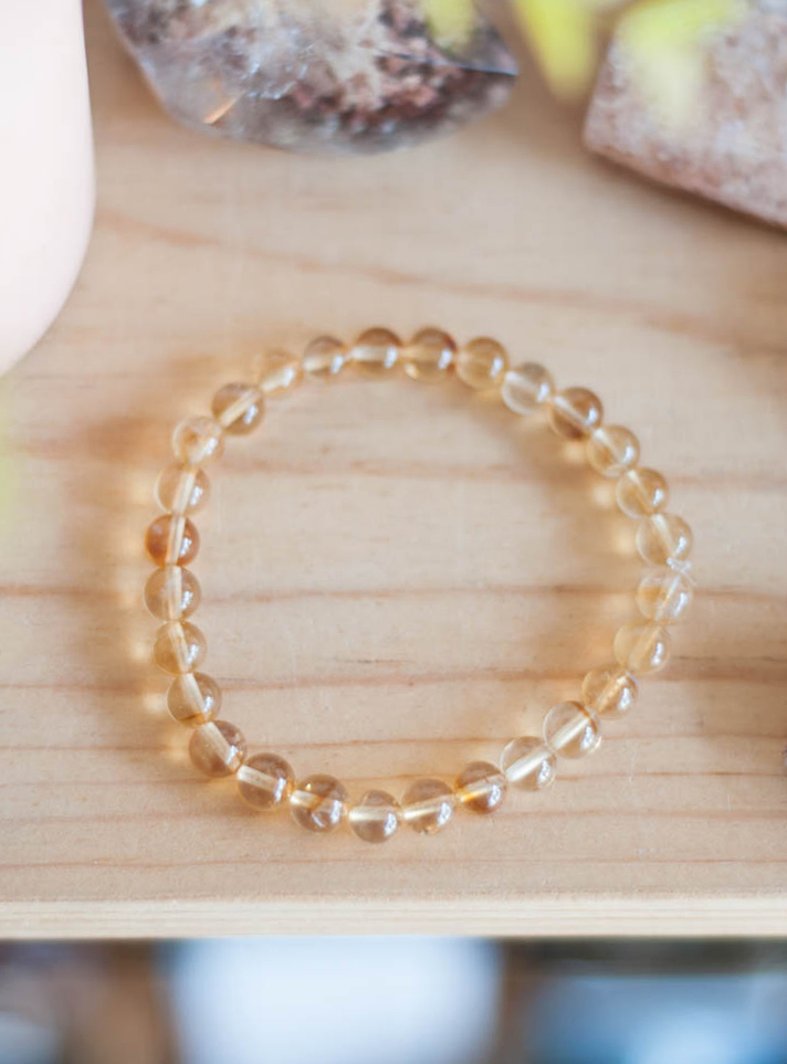 Natural Citrine Bracelet 6mm