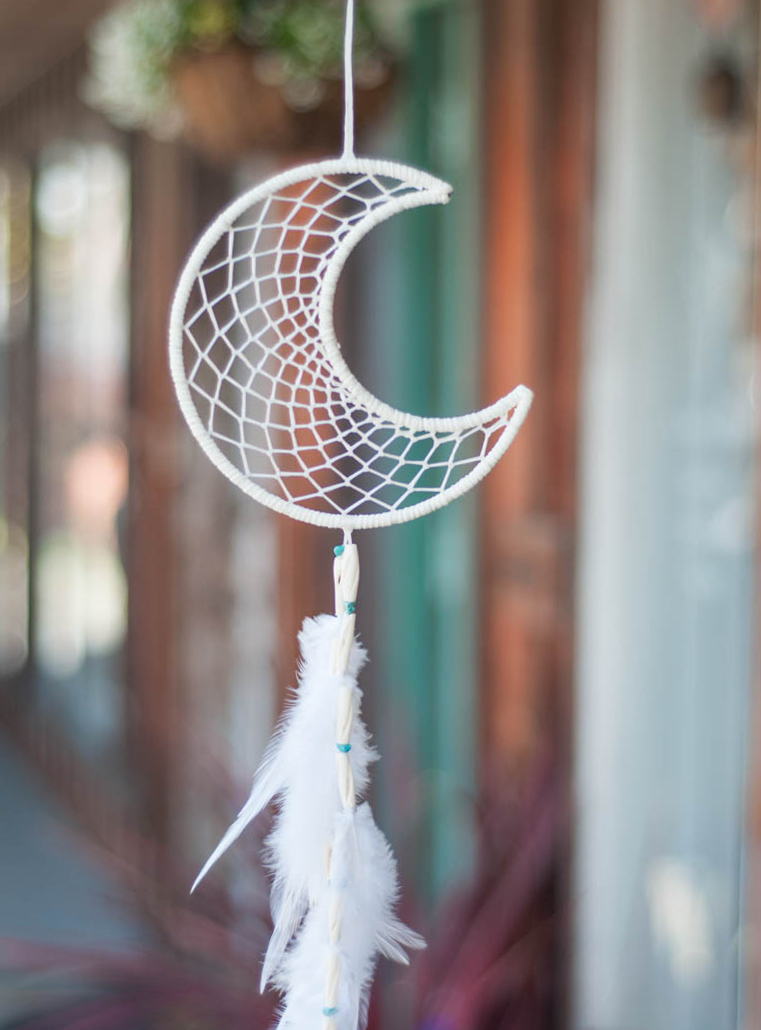 Howlite Moon Dreamcatcher