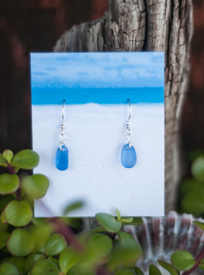 Catch the Wave Sea Glass Earrings