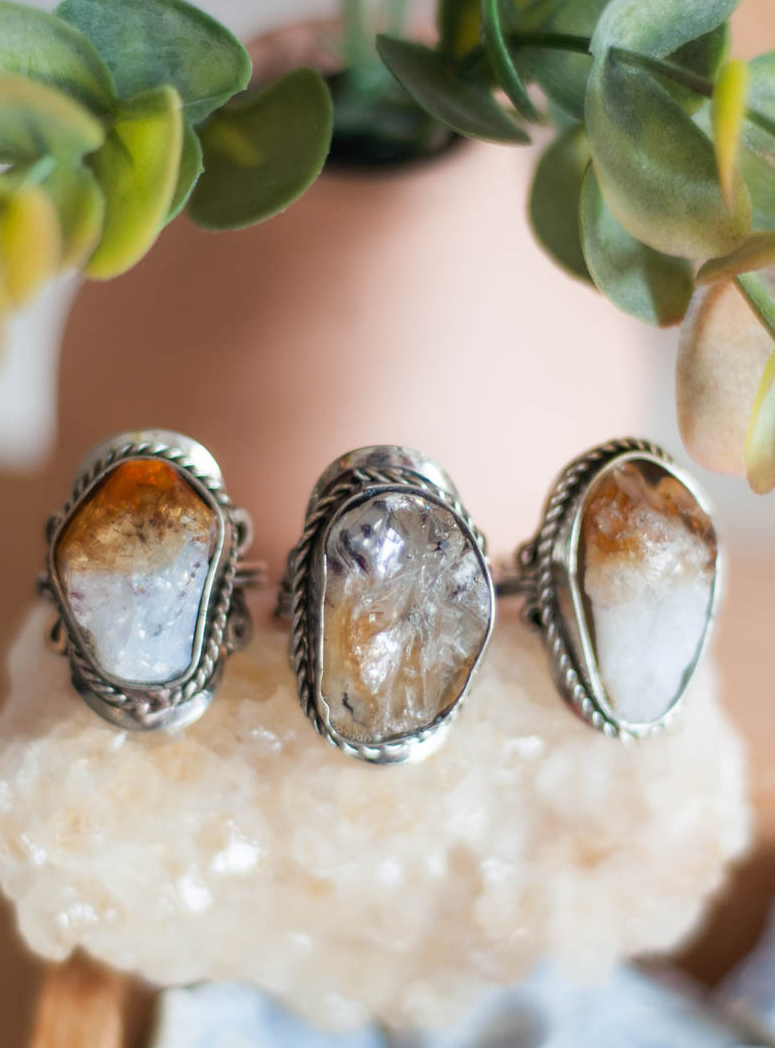 Citrine Adjustable Ring
