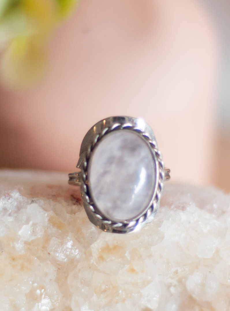 Rose Quartz Adjustable Ring
