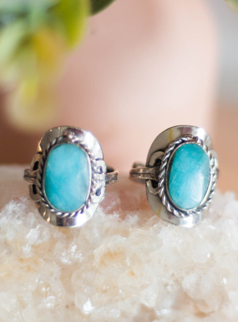 Aquamarine Adjustable Ring