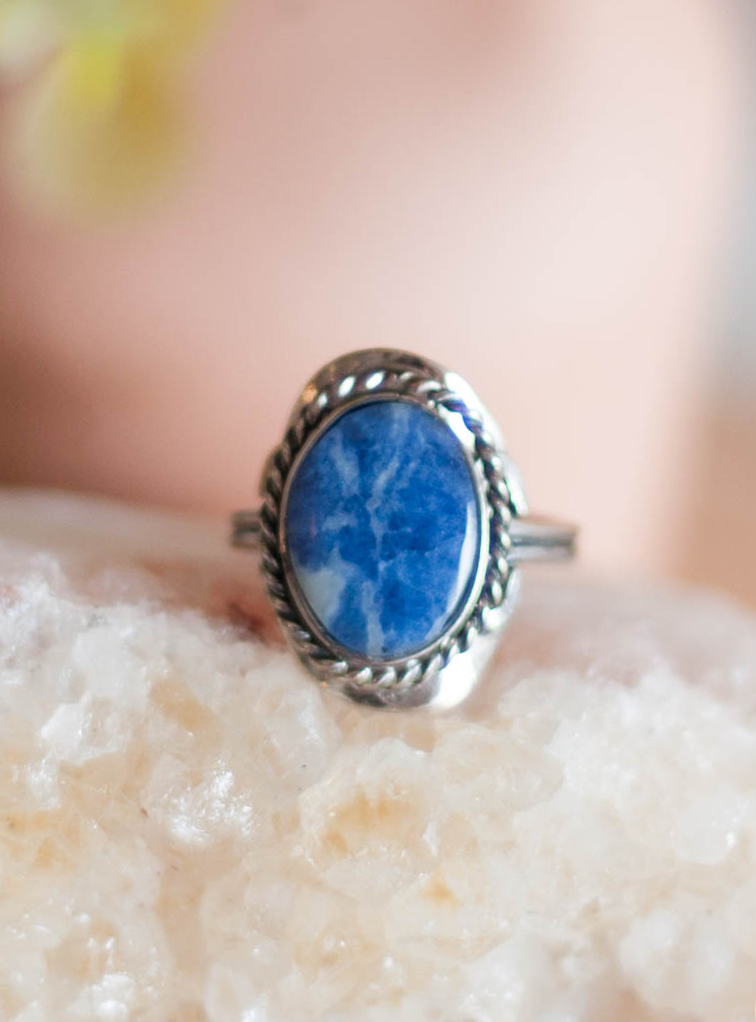 Sodalite Adjustable Ring