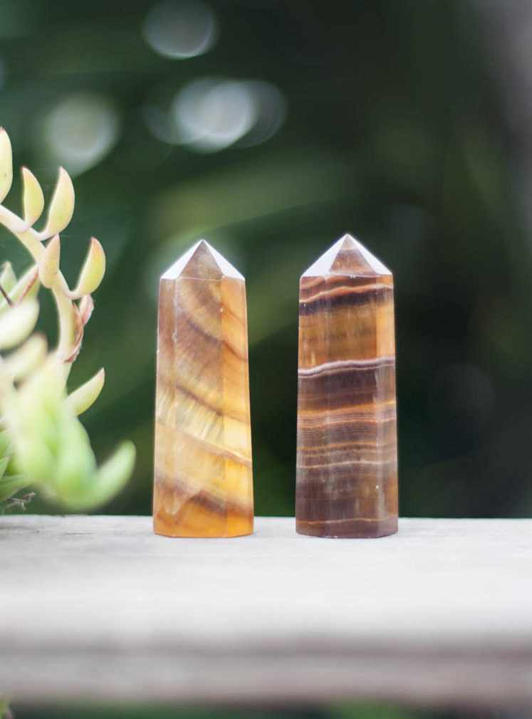 Yellow Fluorite Tower - medium