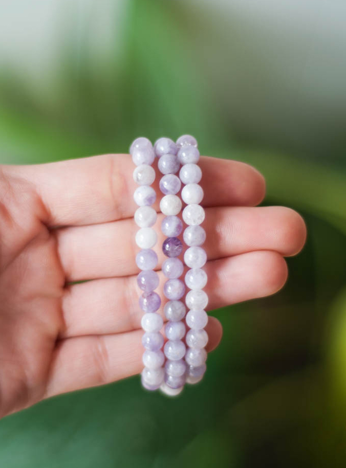 Purple Jade Bracelet - 6mm
