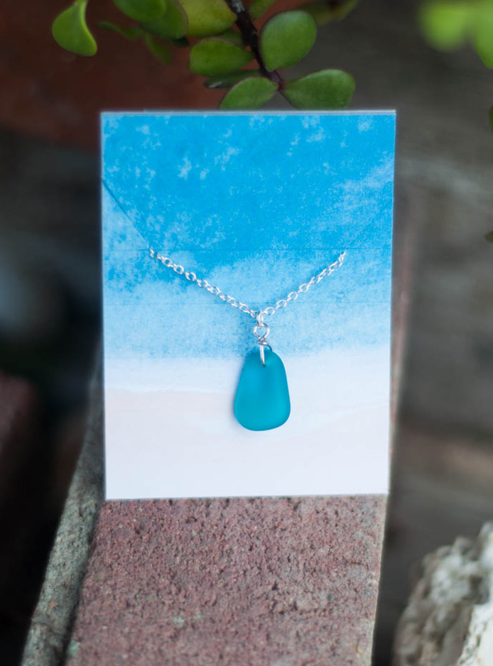 Surf's Up Sea Glass Pendant