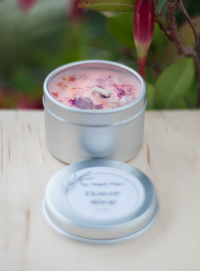 Flower Shop Tin Candle