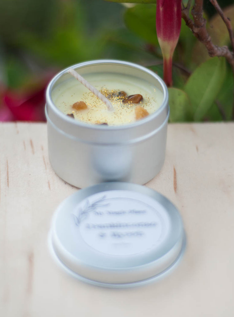 Frankincense and Myrrh Tin Candle