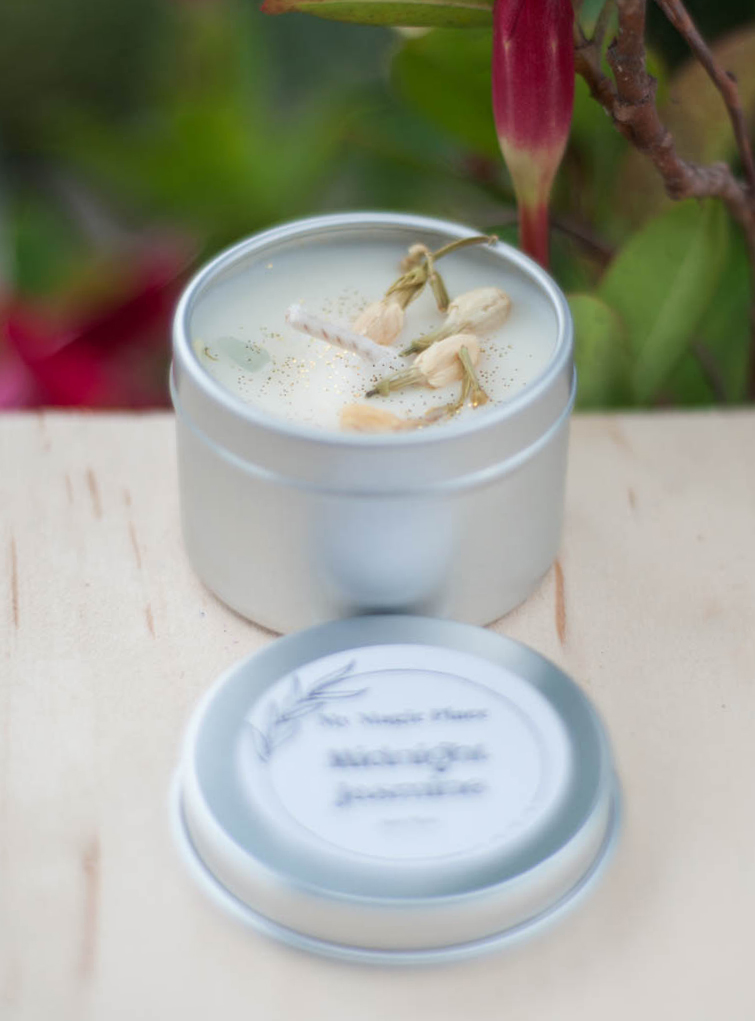 Midnight Jasmine Tin Candle