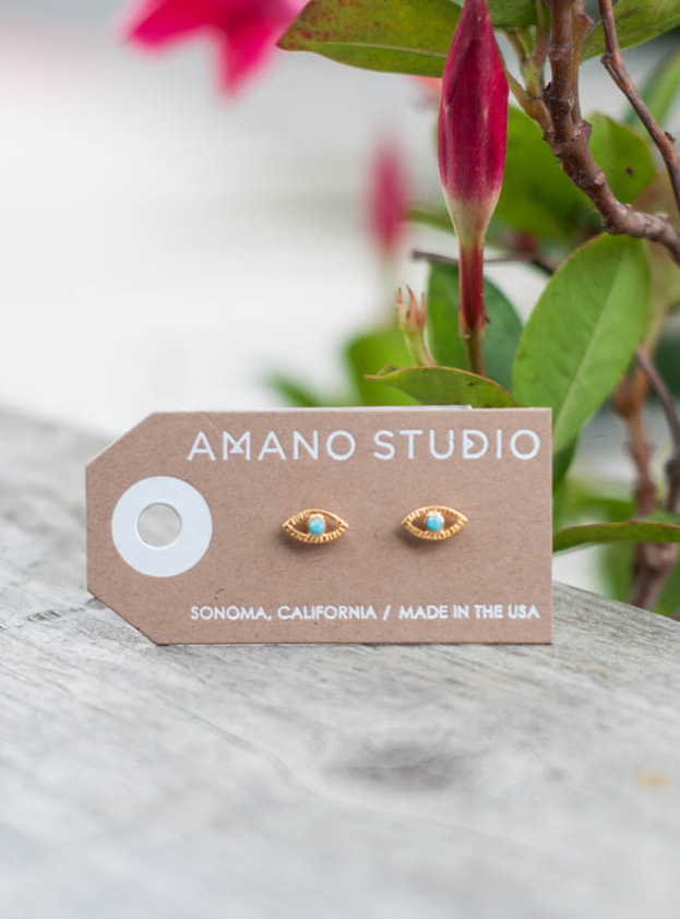 Eye of Protection Stud Earrings