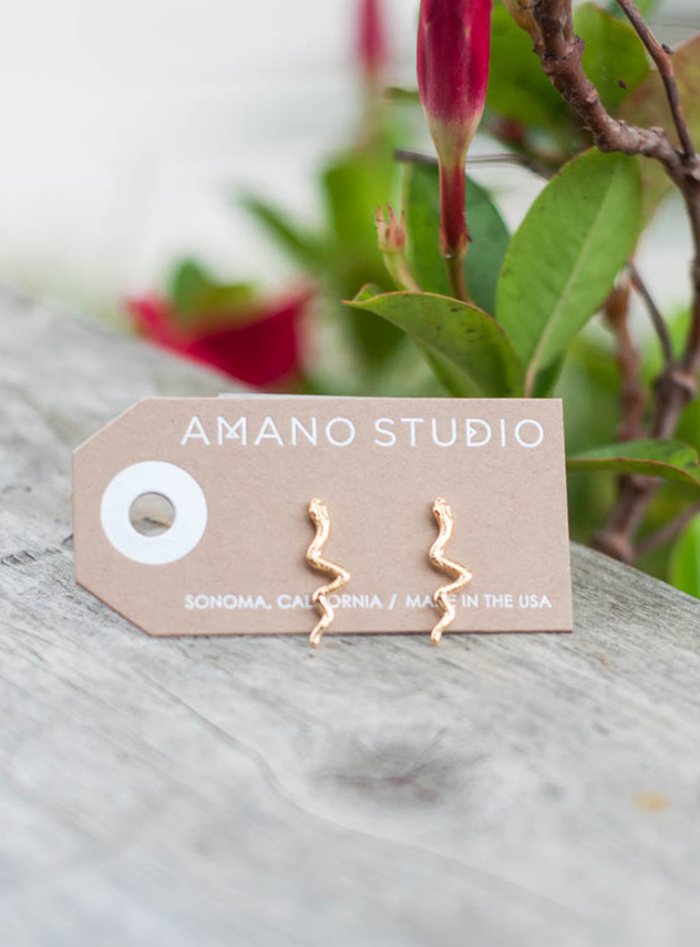 Serpent Stud Earrings