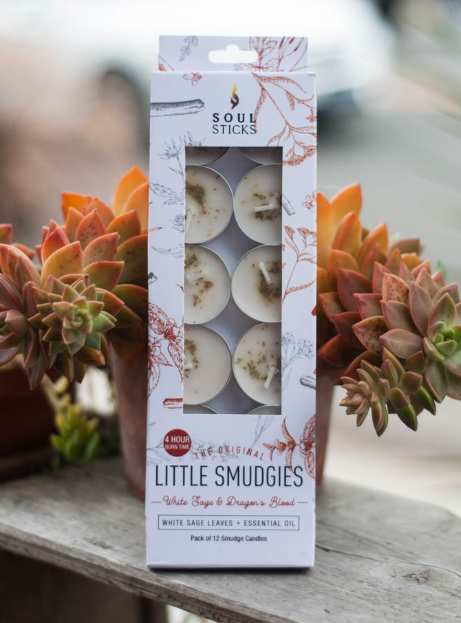 White Sage and Dragon Blood Tealight Candle 12 Pack
