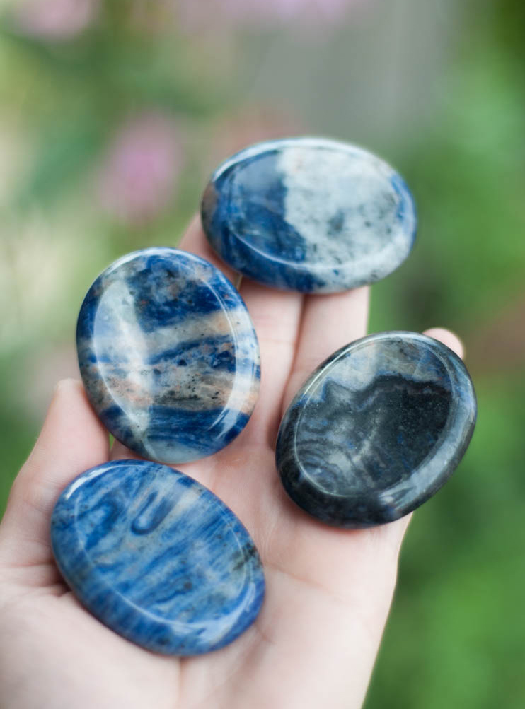 Sodalite Worry Stone