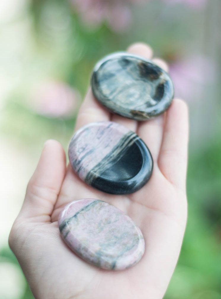 Rhodonite Worry Stone