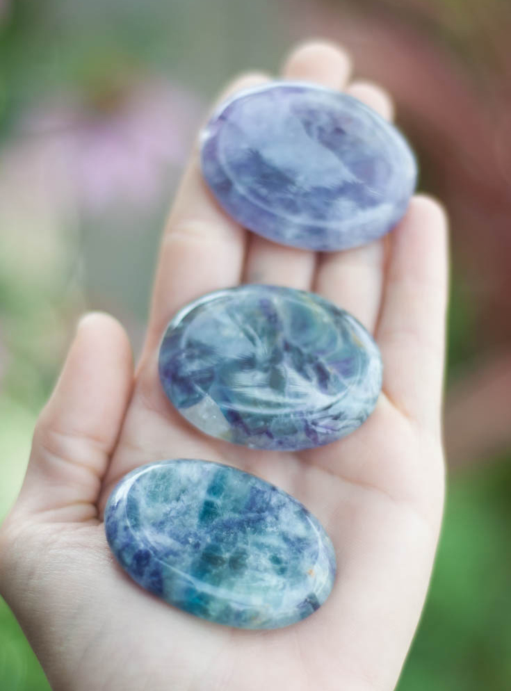 Fluorite Worry Stone