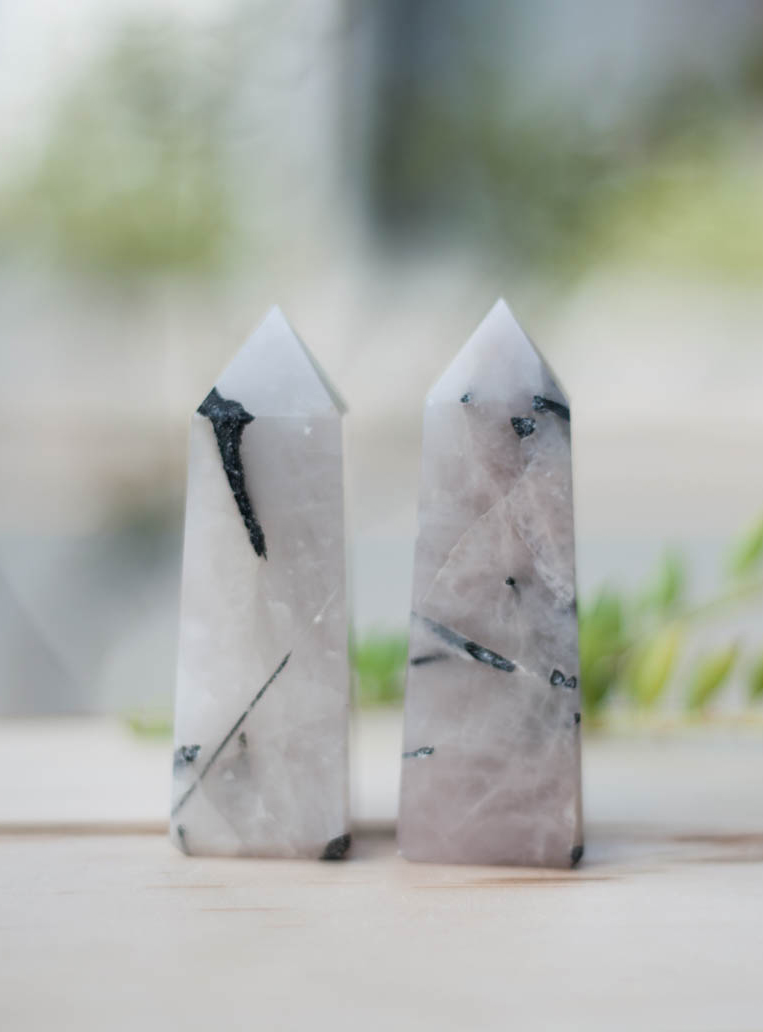 Tourmalinated Quartz Tower