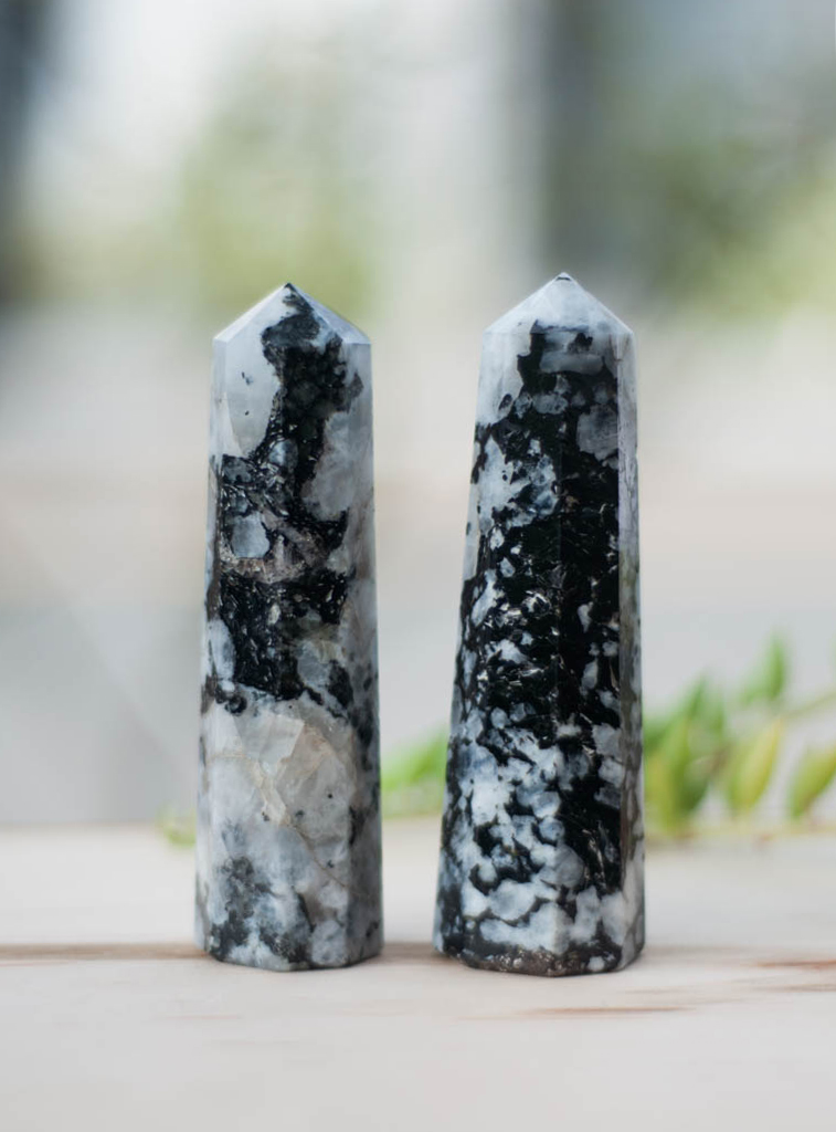 Rainbow Moonstone Tower - medium