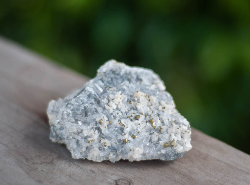 Pyrite on Quartz Cluster #1