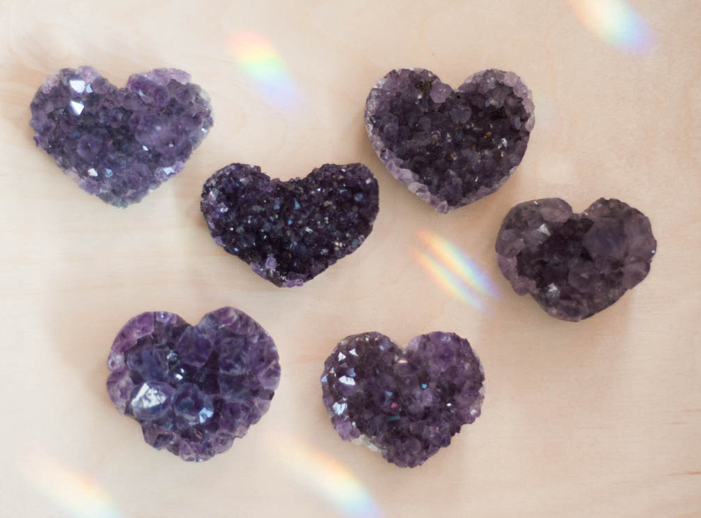 Amethyst Geode Heart