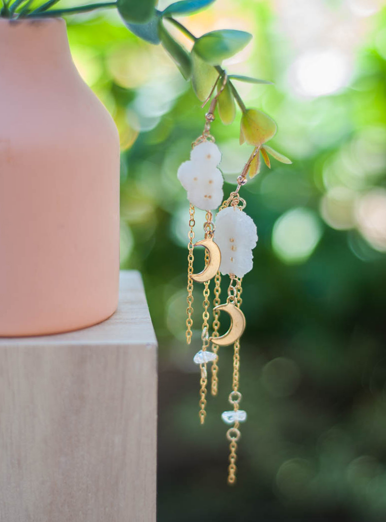 Solar Quartz Earrings