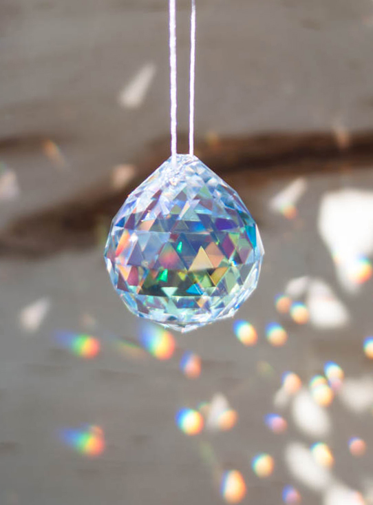 Swarovski Crystal 40mm Rainbow Maker Aurora Ball