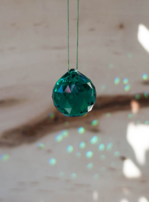 Swarovski Crystal 30mm Rainbow Maker Ball Green