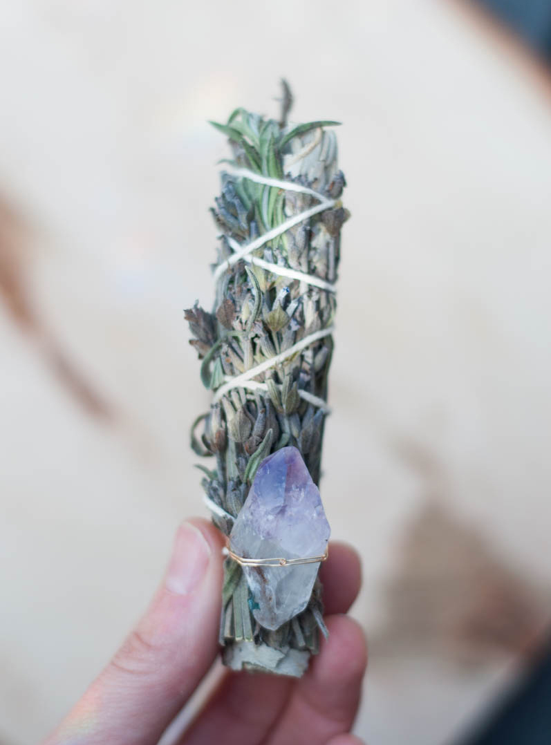 California White Sage with Lavender and Amethyst