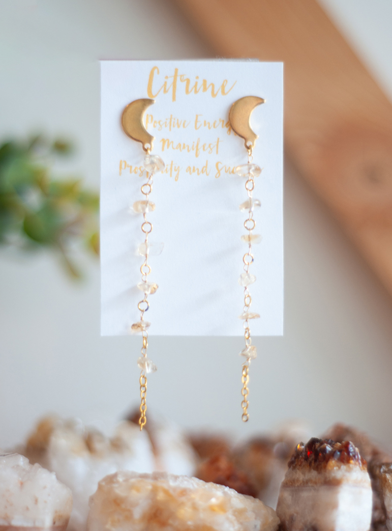Citrine Stud Earrings