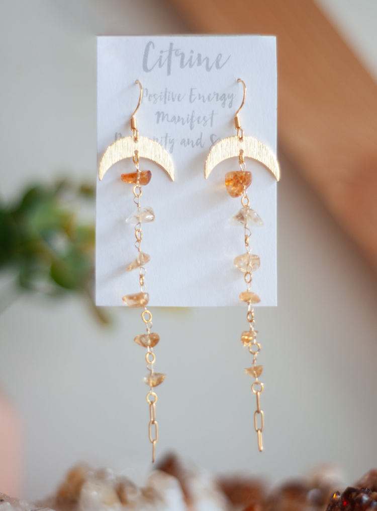 Citrine Goddess Earrings