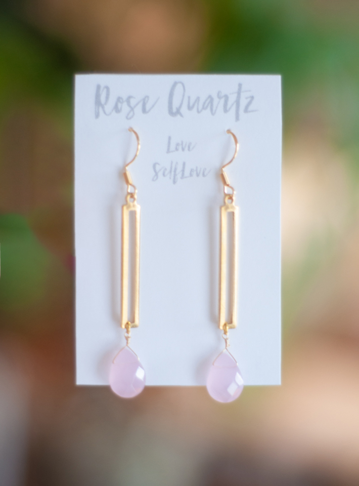Rose Quartz Earrings